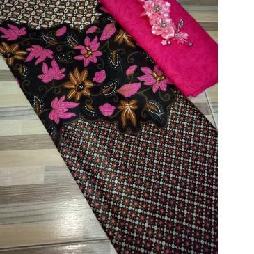 KAIN BATIK CLASIK/KAIN BATIK PEKALONGAN/KAIN SOLO/BATIK TULIS/SUTRA - Biru, Batik Saja