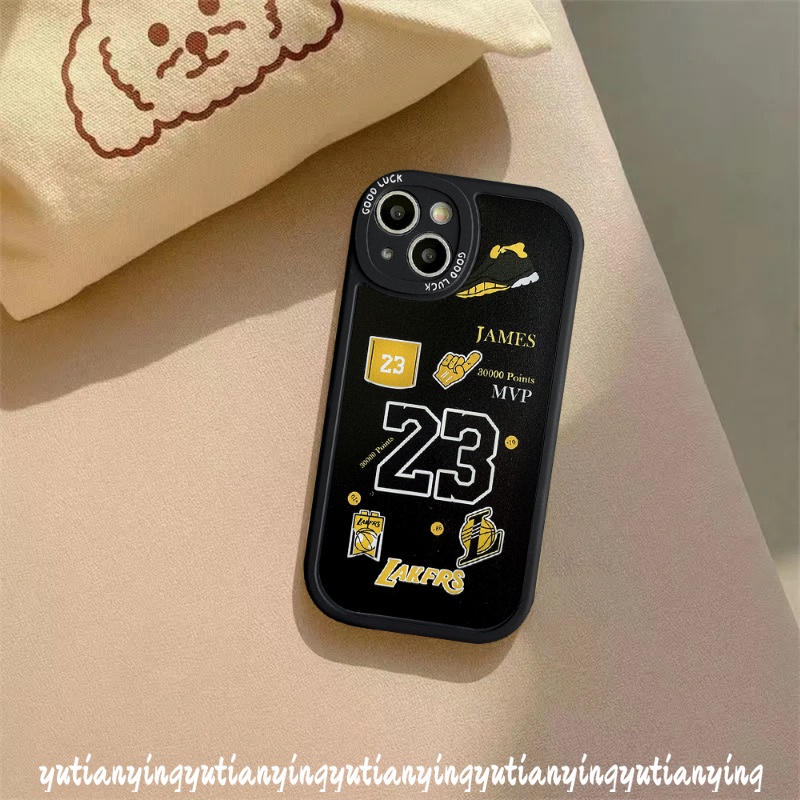 Oppo A17 A57 2022 A17K A16 A95 A78 A77s A54 A12 A96 A76 A16K A15 A55 A5s A1K A9 A5 A74 A16E A3S A94 A31 A15s A7 A53 A92 Reno 5Z 8 7Z 5F N.B.A Kobe James Label Trendy Sarung Soft Case