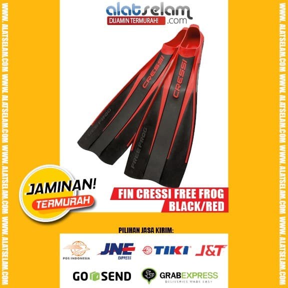Diving Fin Kaki Katak/Fin Cressi Free Frog Full Foot Snorkling/Diving/Freedive