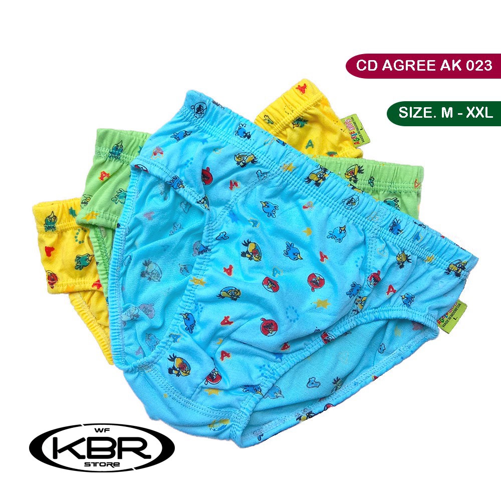 [1 pc 3pc 6 pc ] CD Agree Kids AK 23 Ak014 Warna | Celana Dalam Anak Agree Kids AK 23 ak 014 celana dalam anak