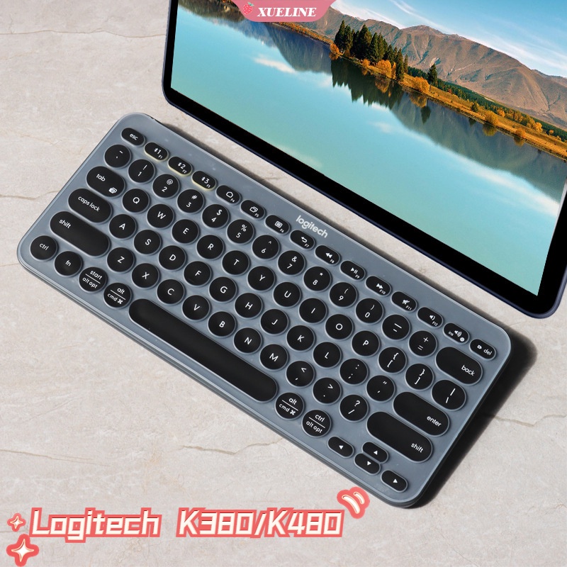 Logitech K380 / K480 skin Silikon Pelindung keyboard Anti Air Bisa Dicuci