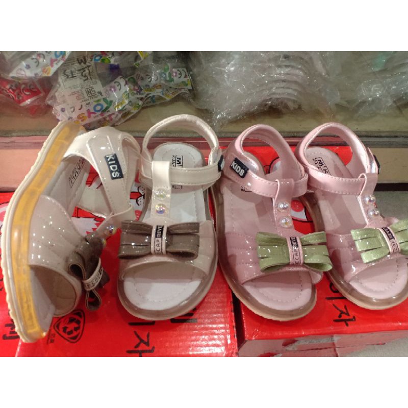 sendal tali anak import LED size 27-31