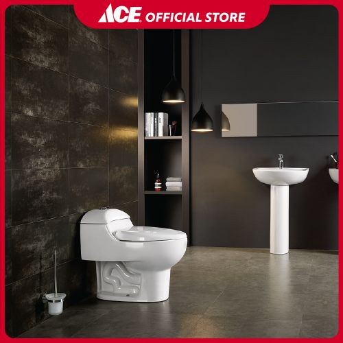 Kloset Ace - Kris Kloset Duduk Monoblock - Putih