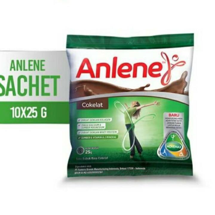 

﷼ Anlene sachet vanila & coklat 25gx10 ヘ