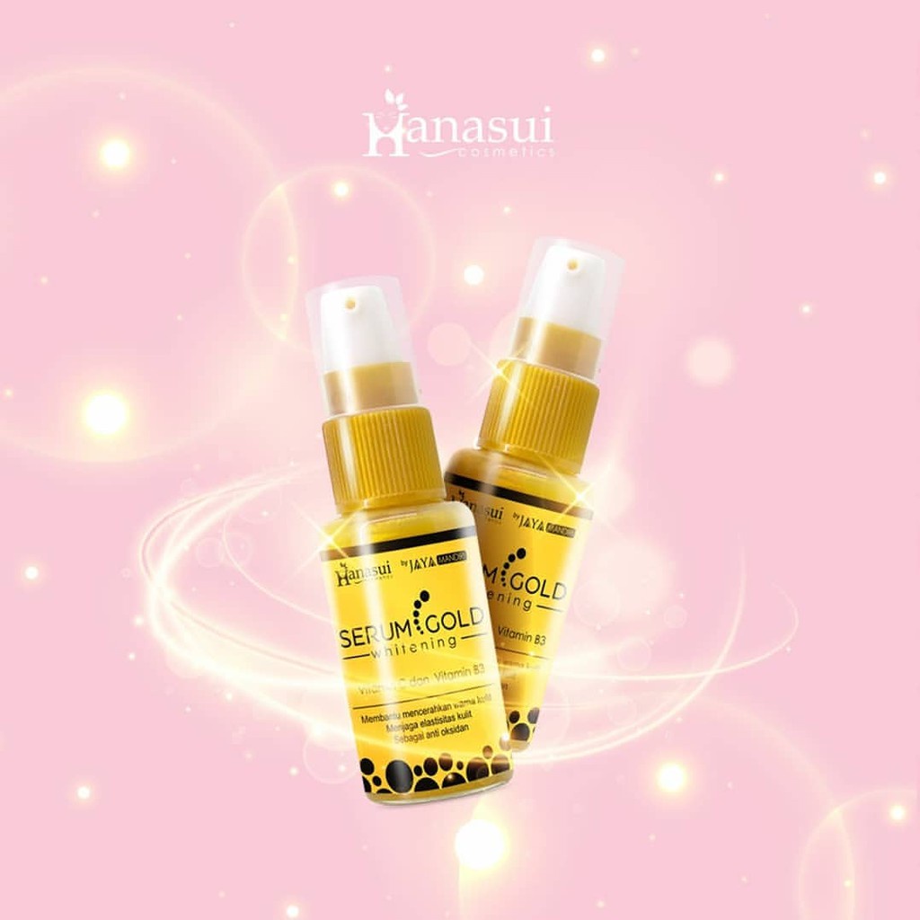 Hanasui serum pemutih wajah whitening gold bpom