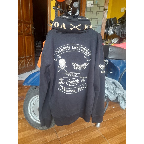 bundling hoodie vanson leathers