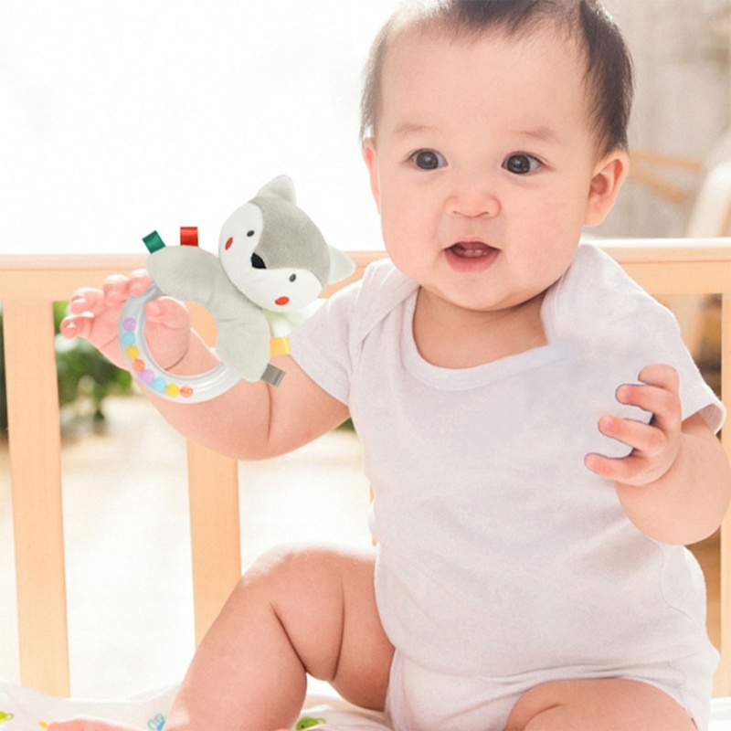 Mary Baby Rattle Tumbuh Gigi Mainan Bayi Teether Ambil Mainan Rattle Edukasi Dini Newborn Mainan Hadiah Untuk 0-12 Bulan Anak Laki-Laki Gi