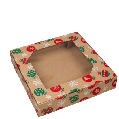 

KARDUS HAMPERS NATAL BOX CHRISTMAS PACKAGING PUDDING GIFTBOX DAN SOUVENIR DUS MIKA 25X25X5 CM