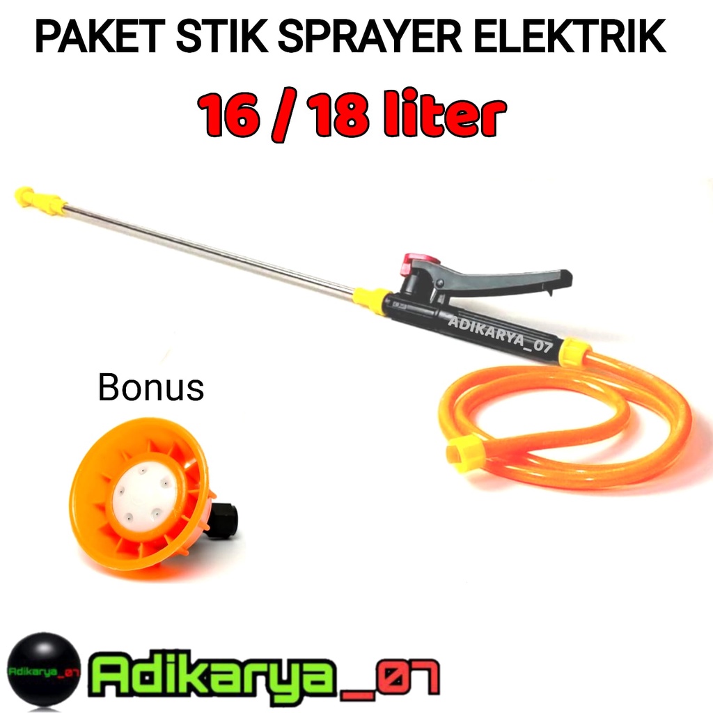 PAKET KOMPLIT Stik + Handle + Selang Sprayer Elektrik Stik Sprayer Stik Semprotan Hama Stik