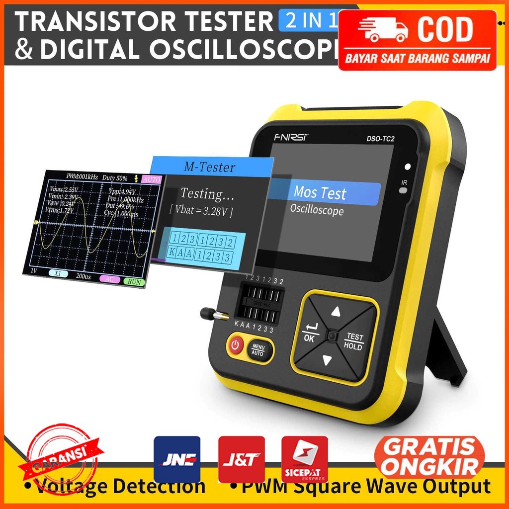 Transistor Tester Digital Oscilloscope Handheld DSOTC2