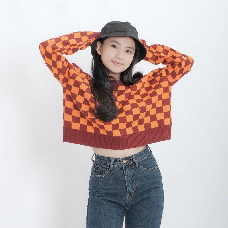 Sweater Checkered KOTAK Knit