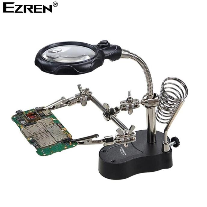 

TERLARIS Ezren TE-801 Kaca Pembesar Penjepit PCB + Lampu Holder 3.5x 12x AAA /ALAT TULIS AESTHETIC/ALAT TULIS SEKOLAH/ALAT TULIS SET/ALAT TULIS LENGKAP/ALAT TULIS ANAK/ALAT TULIS LUCU