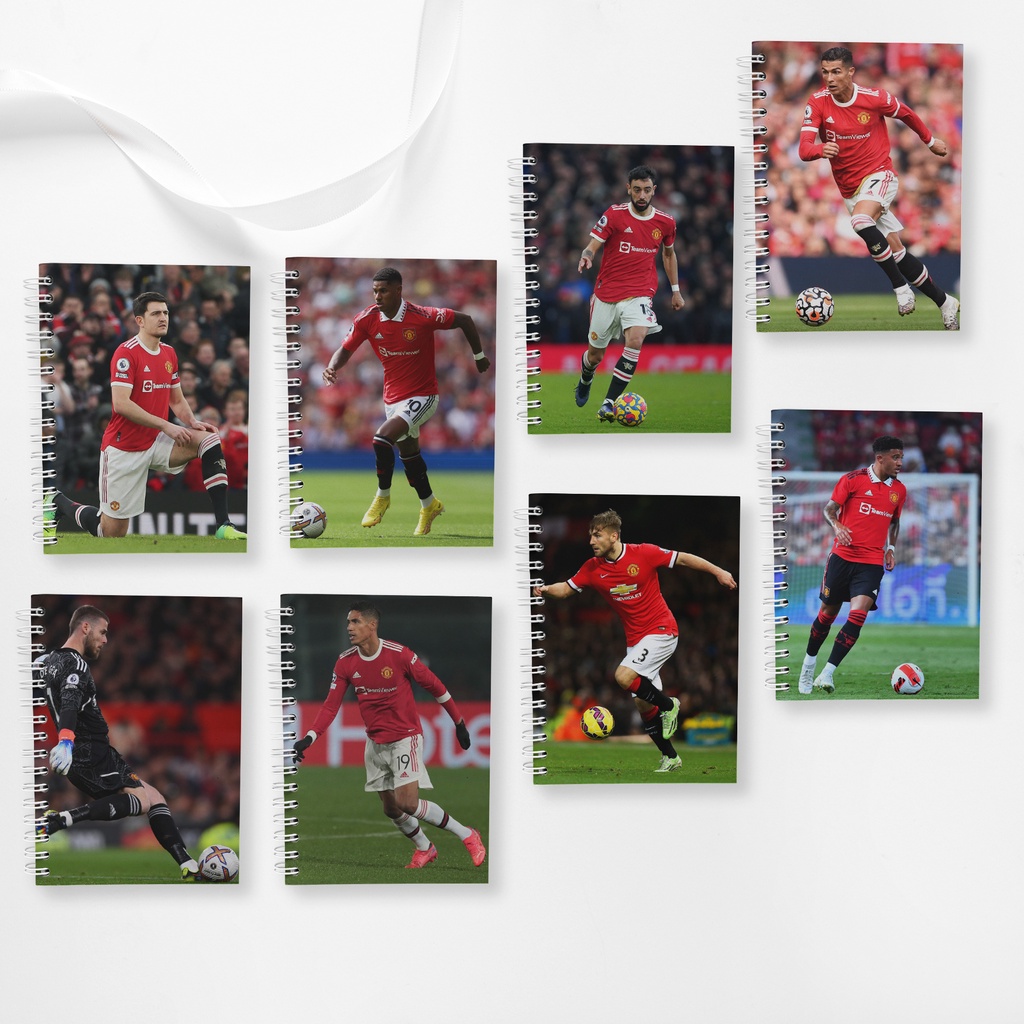 

Note Book Spiral Large (10 cm X 14 cm) Edisi Manchester United/ Notebook A6 Custom / Seminar Kit Surabaya