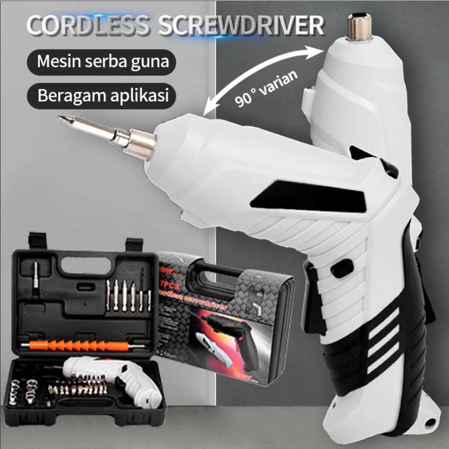 4.8VBor tangan yang dapat diisi ulang / Obeng Rumah Tangga / Electric Screw Driver / Obeng Listrik / Obeng