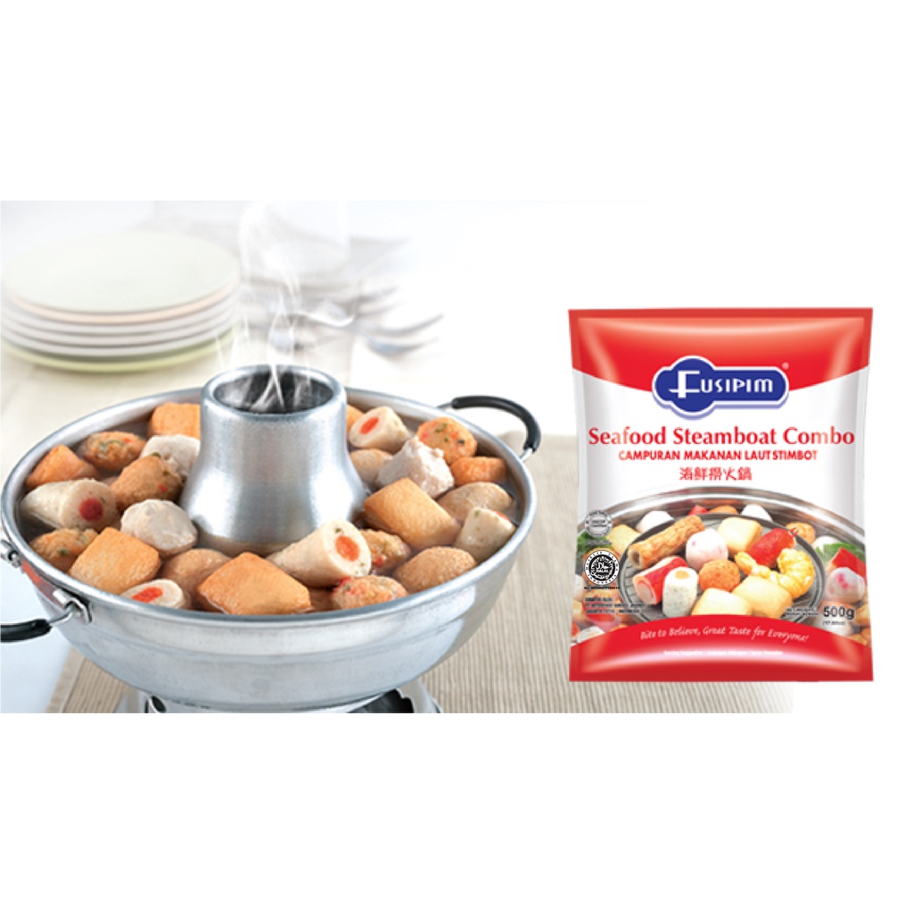 Makanan Laut Shabu Campuran Frozen Food Fusipim Seafood Steamboat Combo 400Gr