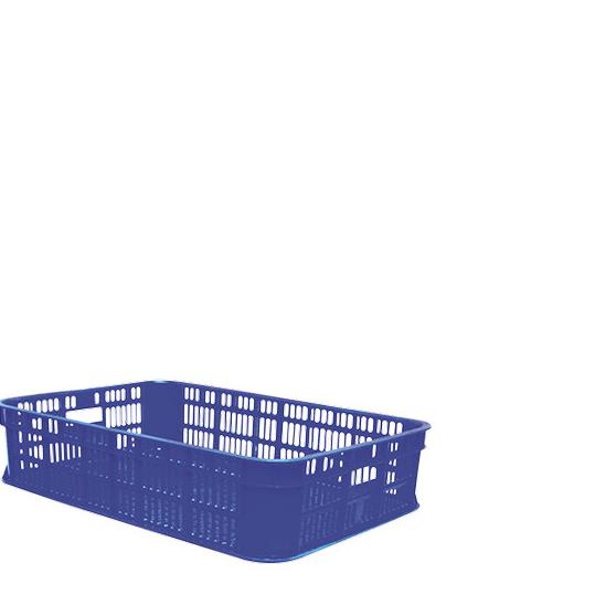 

60x40x13 Box Container Green Leaf 2212 L Keranjang Industri Rak Susun