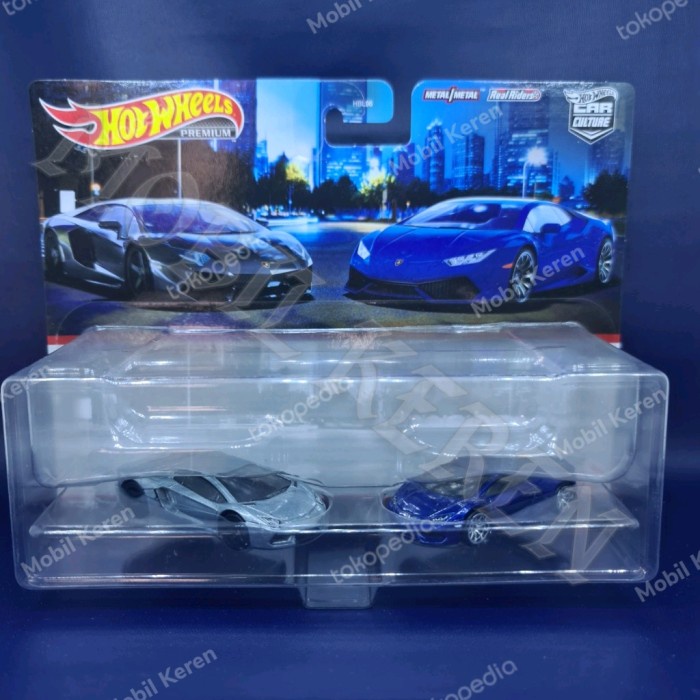 Hot Wheels Premium Lamborghini Aventador Coupe Lamborghini Huracan LP NUSEL