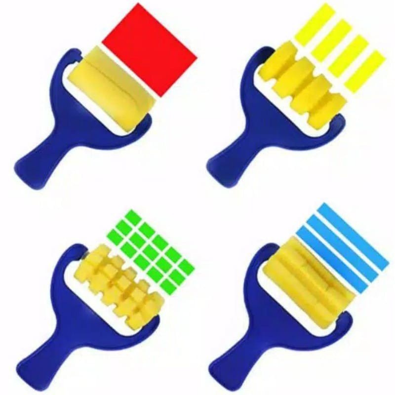 

Alat Lukis Spons Bunga / Dotty Sponge / spon gambar/Brush Set / Roller Sponge / finger paint/ prakarya anak / alat melukis / haka toys