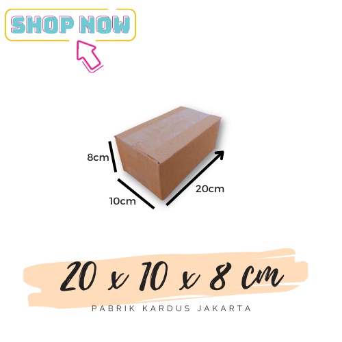 

(10PCS) Kardus packing 20x10x8cm / dus baru polos / corrugated box / karton