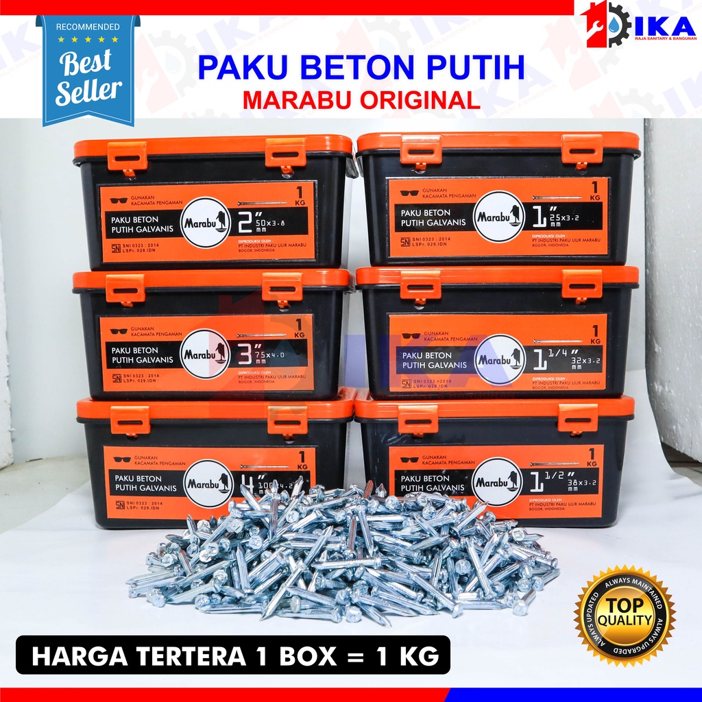 Paku marabu 4 inch beton tembok baja / kualitas super bagus murah awet