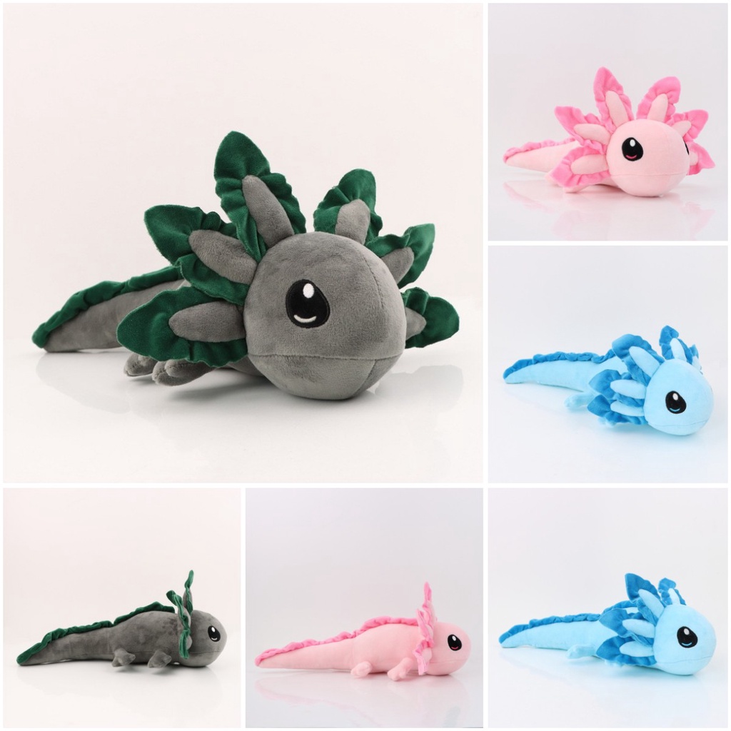 Axolotl Kartun Plush Kain Tahan Lama Dan Lembut Didesain Untuk Meringkuk