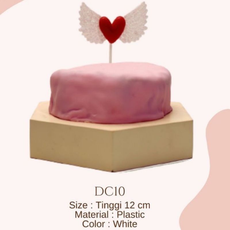 

cake topper sayap hiasan kue