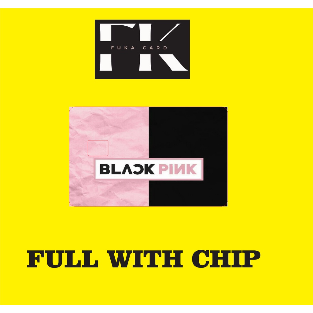 BLACKPINK BLACK PINK foto member fans kpok korea girlband skincard skin atm flazz kredit id card best - skin card waterproof anti air sticker atm