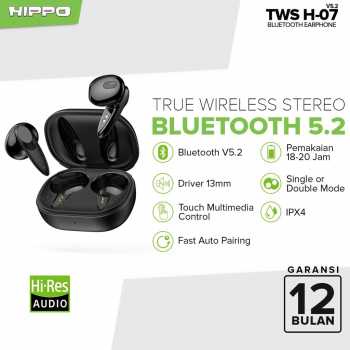 Earphone Bluetooth TWS HIPPO H-07 Headset Wireless V5.2 Stereo
