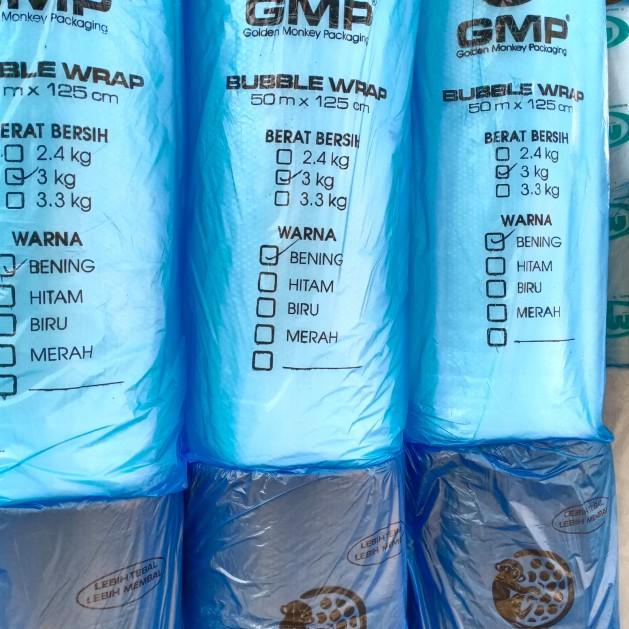 

Bubble wrap Bening murah tebal 50m x 125cm merk GMP - Putih
