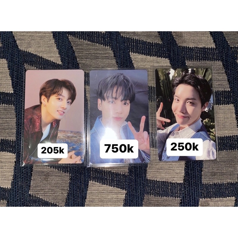 Photocard BTS [Jungkook tear o, memo21 Jhope]