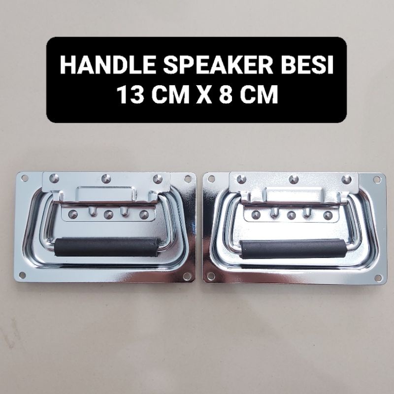 (2 BIJI) Handle Salon Speaker Besi 13 CM X 8 CM Pegangan Box Hardcase Kecil