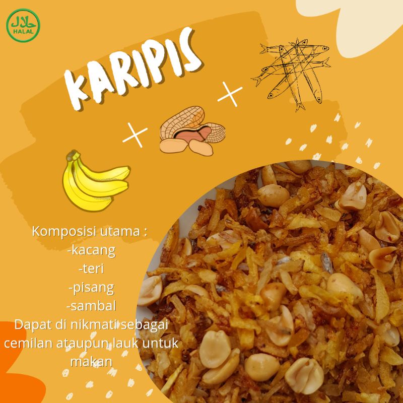 

SAMBAL KACANG TERI PISANG 200gr