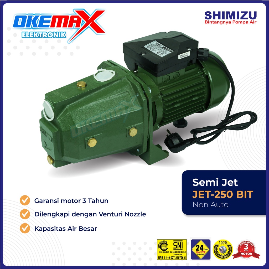 Shimizu Pompa Air Semi Jet JET-250 BIT