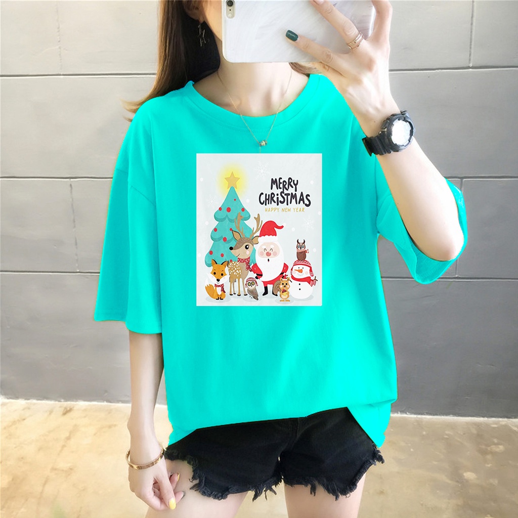 KAOS 0VERSIZE WANITA SPECIAL CRISTMAS EDITION 3