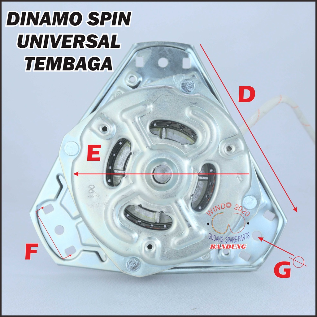 DINAMO SPIN  | MOTOR DINAMO PENGERING | DINAMO MESIN CUCI 2 TABUNG | SPINER MESIN CUCI 2TABUNG UMUM MULTI UNIVERSAL