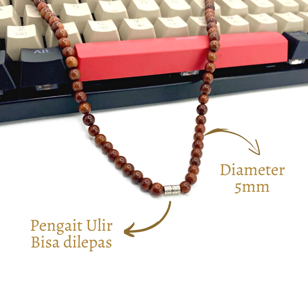 Kalung Kaokah Kokkah Bulat Polos Kalung Kayu Kauka Kaukah Koka By Kokka Official