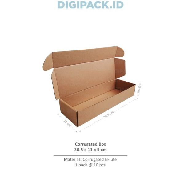 

[Digipack] Brown Corrugated Box ID: 30.5 x 11 x 5 | Kotak | Kardus