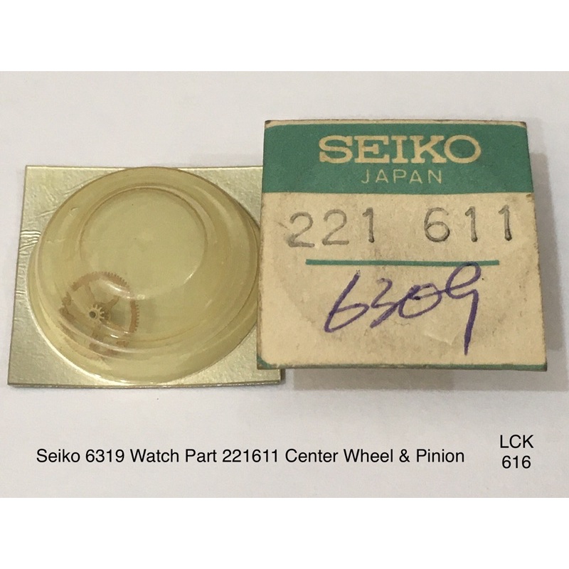 Seiko 6309 6319 Watch Part 221611 Center Wheel & Pinion / Roda Tengah Pinion untuk Suku Cadang Jam T