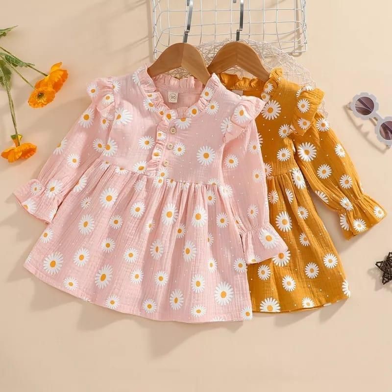 Gamis Bayi Rapunzel Daisy Long Sleeve 6-24 Bulan