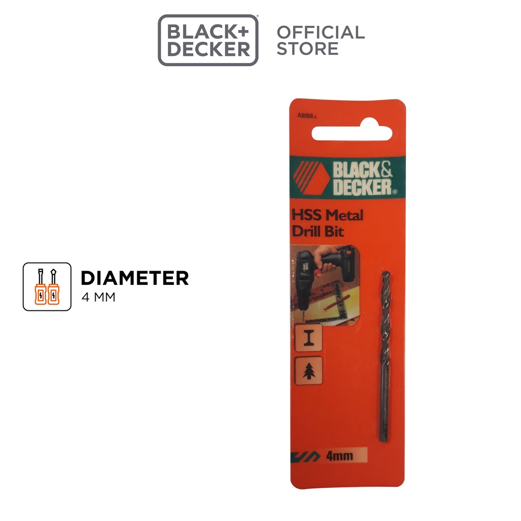 Black+Decker Mata Bor HSS Metal Drill Bit