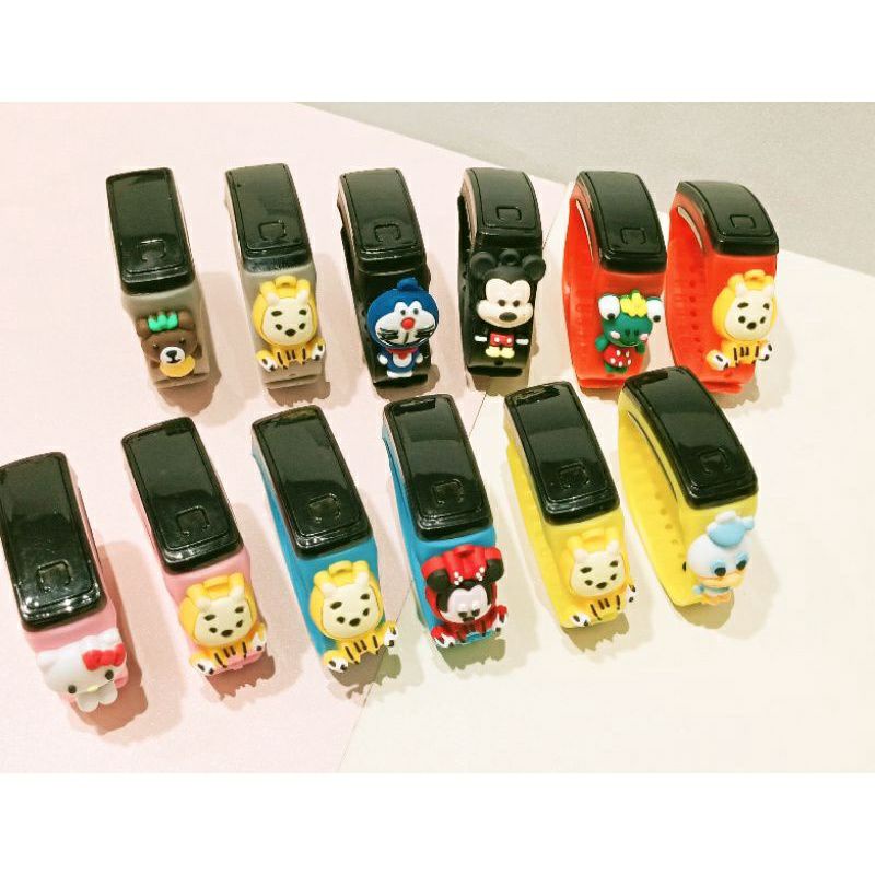 JT - Jam tangan Anak Karakter Led Warna warni lucu Motif