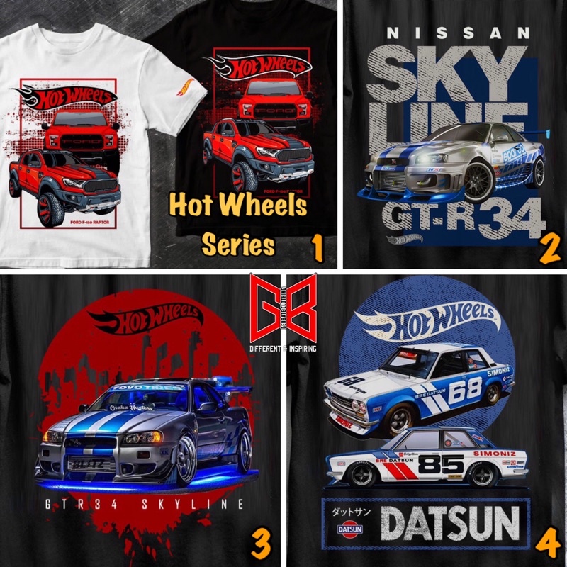 Kaos Hot Wheels Baju Hot Wheels
