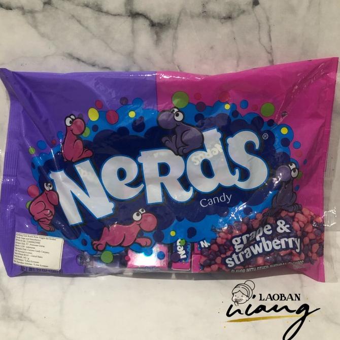 

BAYAR DITEMPAT Nerds candy strawberry grape 340gr permen USA candies nerd impor /PERMEN LUNAK/PERMEN VIRAL/PERMEN MILO/PERMEN YUPI/PERMEN JADUL/PERMEN KARET