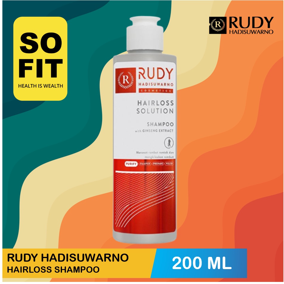 Rudy Hadisuwarno Cosmetics Hairloss Solution Shampoo 100ml 200ml / Shampo Rambut Rontok / Sampo