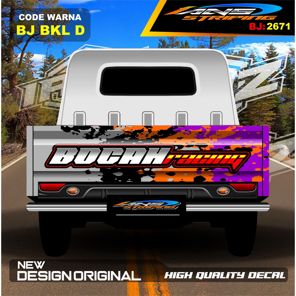 DECAL STICKER GRANMAX PICK UP / STIKER BAK BELAKANG GRANMAX / DECAL STICKER MOBIL GRANMAX