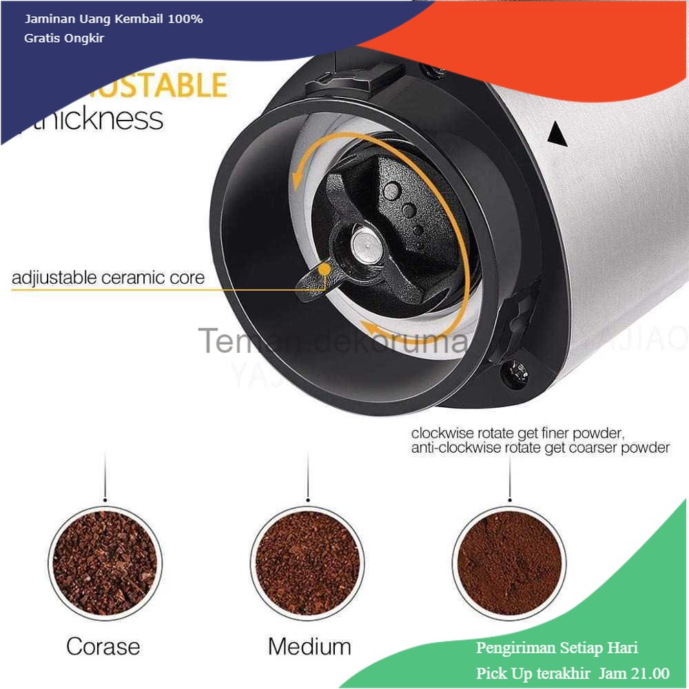 TD - PR Yajiao Alat Penggiling Kopi Manual Coffee Grinder Portable - EC03