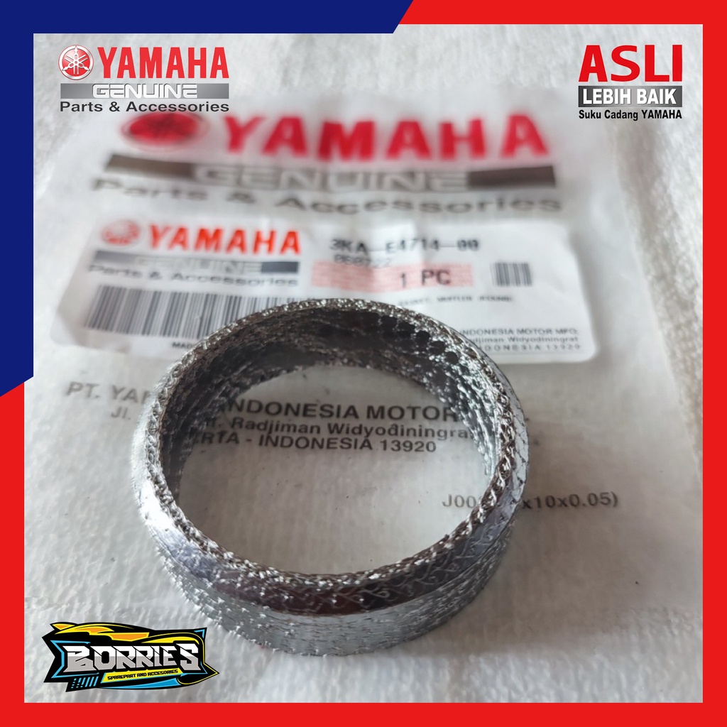 PAKING SAMBUNGAN KNALPOT/GASKET JOIN KNALPOT BAGIAN TENGAH RX KING,RXS,YT115 ASLI ORI ORIGINAL YAMAH