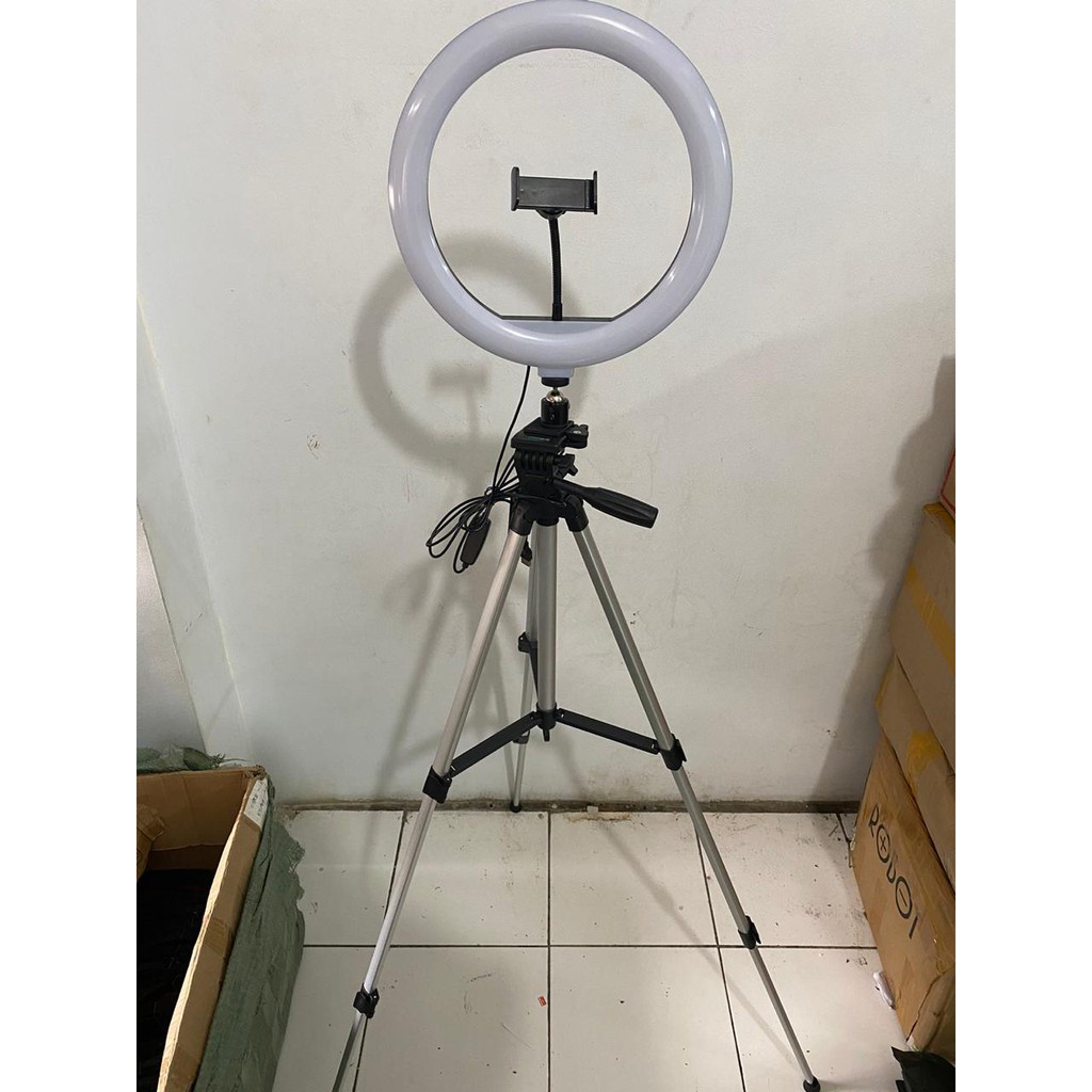 RING LIGHT LED 33 CM Lampu 33 cm Make Up + TRIPOD 330A  PAKET TERMURAH