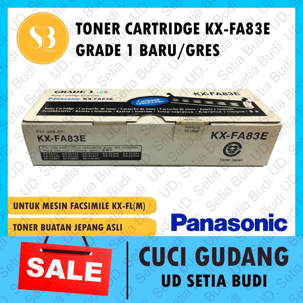 Toner Fax Panasonic KX-FA83E Toner Cartridge Facsimile Asli Jepang