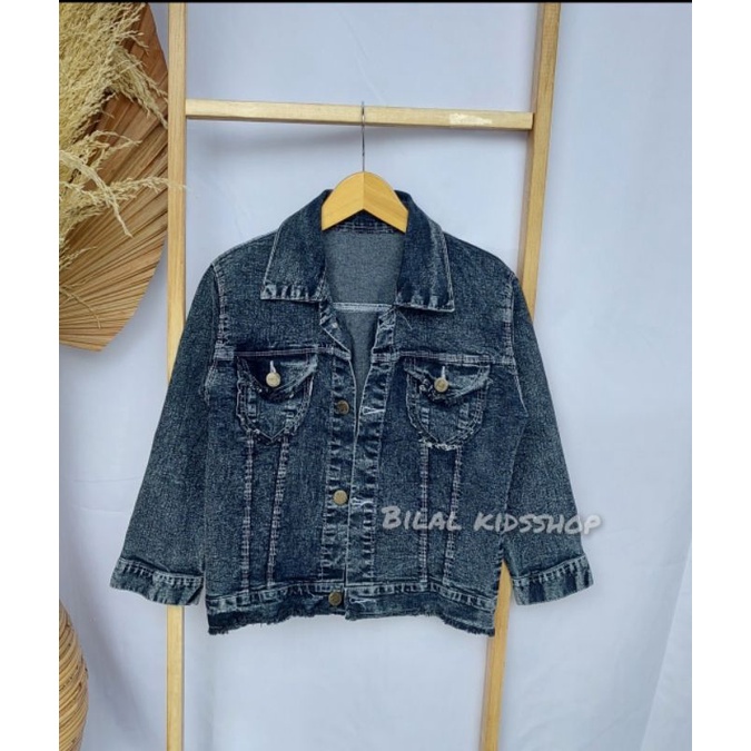 JAKET JEANS SNOW RAWIS ANAK 1-12 TAHUN